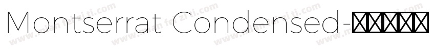 Montserrat Condensed字体转换